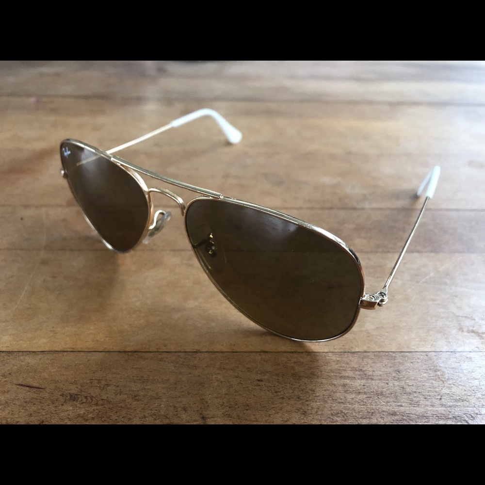 Genuine Ray Ban aviators with vintage hard case